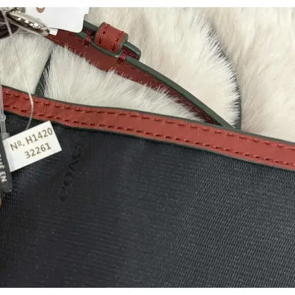 COACH Bleecker Penny Crossbody Bag Red Leather Turnlock NWT (Some Scuffing) - Picture 15 of 16